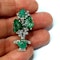 Carved emerald and diamond giardinetti brooch  DBGEMS - image 3