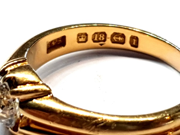 Gentleman's old cut diamond ring  DBGEMS - image 2