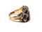 Fabulous antique sapphire and diamond three row ring  DBGEMS - image 2