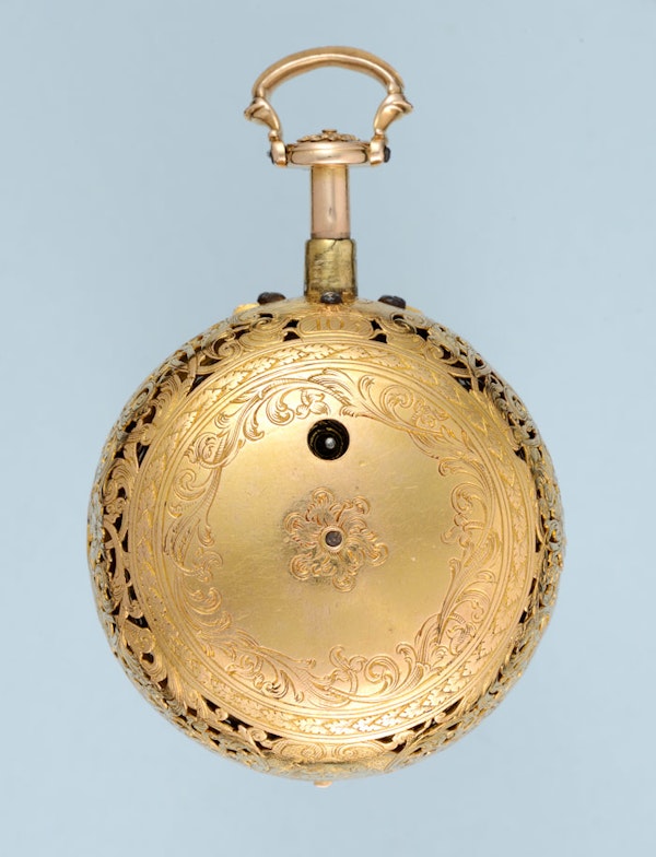 GOLD AND ENAMEL REPEATER AND CHATELAINE - image 5