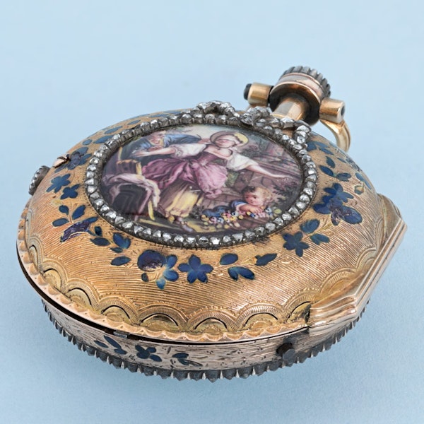 GOLD AND ENAMEL FRENCH REPEATER - image 4