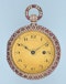 RARE PEARL AND RUBY ENCRUSTED GOLD WATCH - image 4