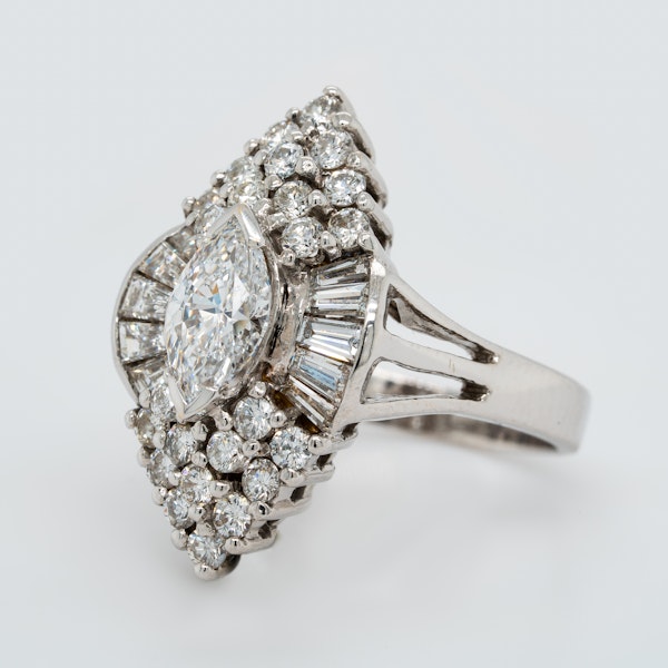 Diamond Cocktail Ring - image 3