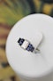A very beautiful Art Deco 0.75 Carat Diamond and Sapphire Engagement Ring mounted in Platinum, English, Circa 1925 - image 1
