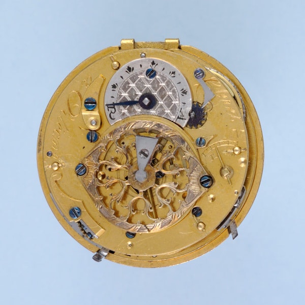 DECORATIVE GOLD FRENCH REPEATING POCKET WATCH - image 2