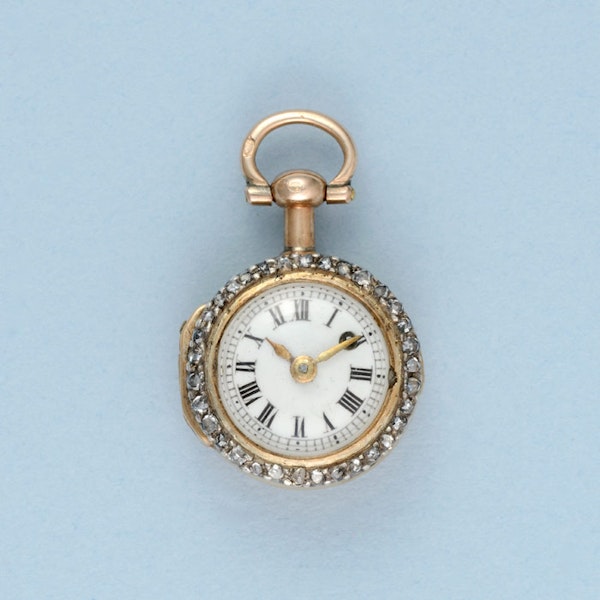 GOLD WATCH AND DIAMOND SET RING MOUNT - image 6