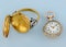 GOLD WATCH AND DIAMOND SET RING MOUNT - image 7