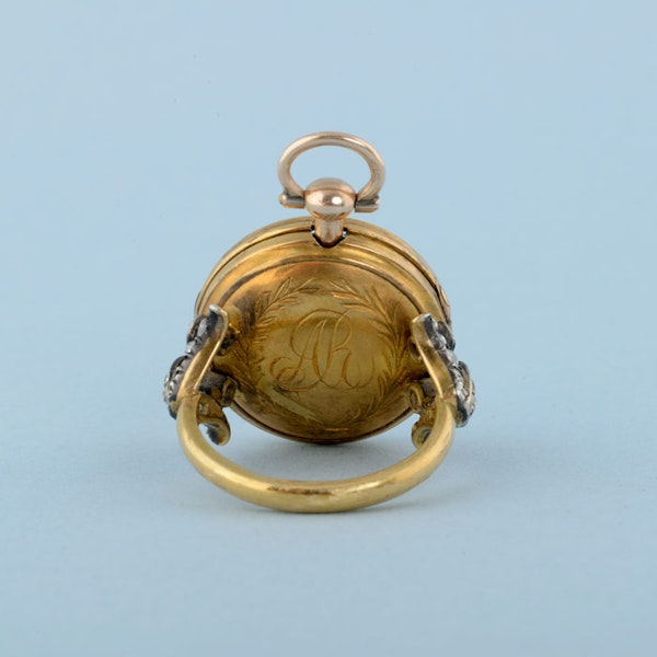 GOLD WATCH AND DIAMOND SET RING MOUNT - image 8