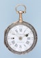 GOLD AND ENAMEL QUARTER REPEATING POCKET WATCH - image 2