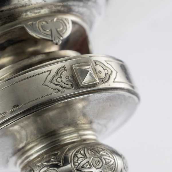 Russian Silver Tazza in Pan-Slavic Style, by Khlebnikov, Moscow, 1888 - image 8