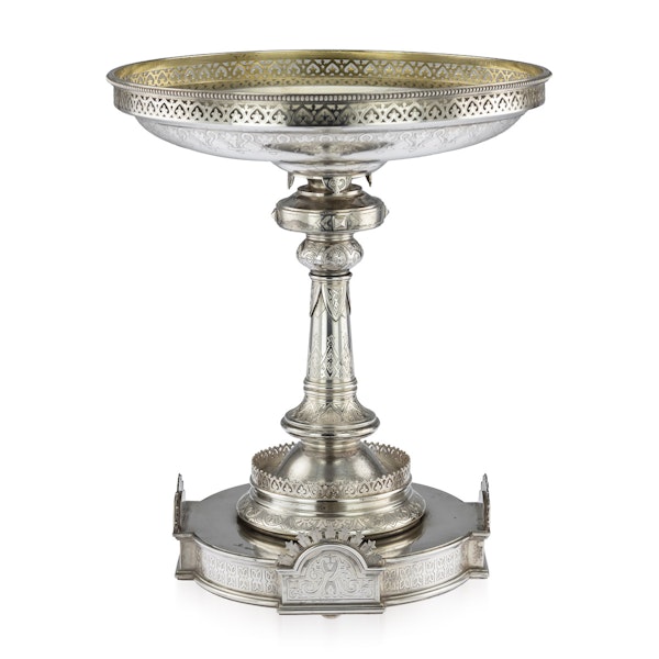 Russian Silver Tazza in Pan-Slavic Style, by Khlebnikov, Moscow, 1888 - image 2