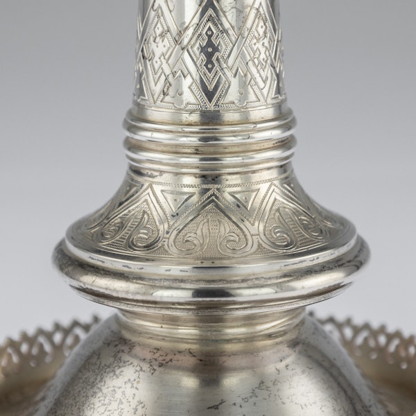 Russian Silver Tazza in Pan-Slavic Style, by Khlebnikov, Moscow, 1888 - image 5