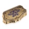 Continental gold, enamel case, Russian import marks c.1900 - image 3