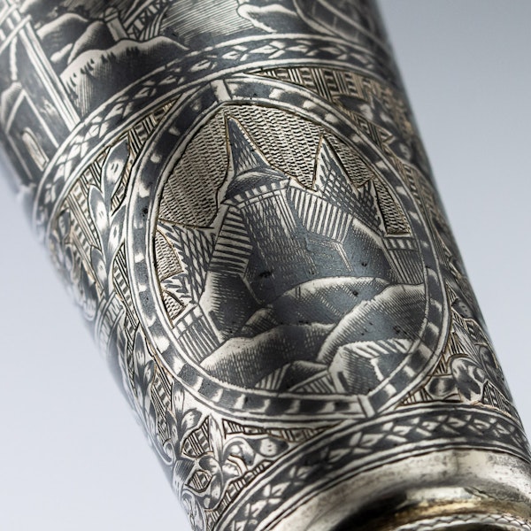 Russian Silver Gilt Niello Flute c. 1820, Moscow - image 4