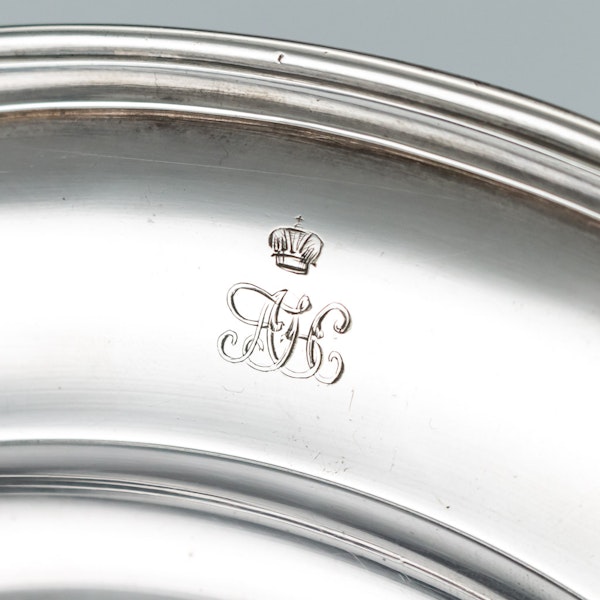 Pair of Silver Plates by Nicholas and Plinke 1843 for Grand Duke Alexander Nikolaevich, later Tsar Alexander The Second - image 9