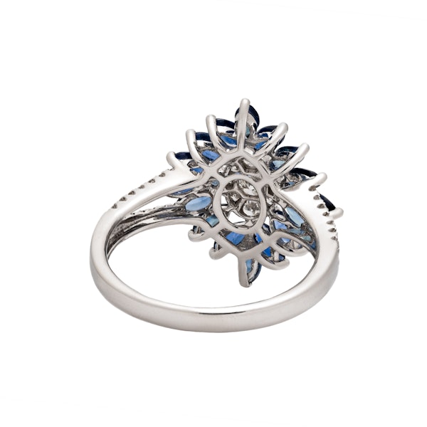 Art Deco style sapphire ring - image 3