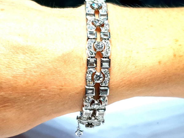 Art deco diamond bracelet  DBGEMS - image 4