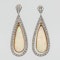 Long Opal and Diamond earrings - image 1