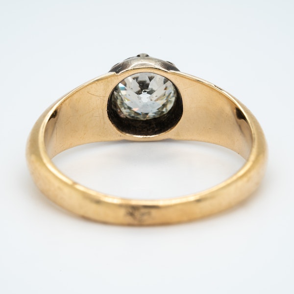 Victorian single stone diamond ring - image 4