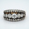 Victorian three row diamond ring - image 1