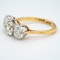 Victorian 3 stone diamond ring - image 3