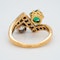 Deco Emerald and Diamond "Toi et Moi" Ring... - image 4