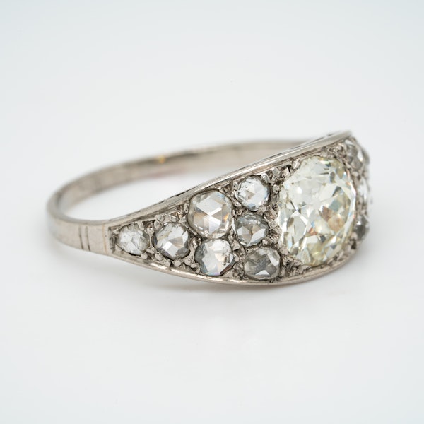 Edwardian diamond ring - image 3