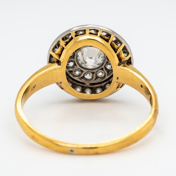 Edwardian diamond pave set circular ring - image 4