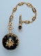GOLD AND ENAMEL VERGE BALL WATCH AND CHAIN - image 6