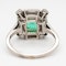 Art Deco emerald and diamond ring - image 4
