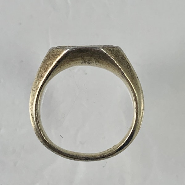 1480 silver gilt ring - image 2