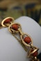 A very unusual Coral Bracelet set in 18 Carat Yellow Gold (tested), French, Circa 1945. - image 2
