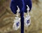 An exceptionally fine pair of Natural Sapphire and Diamond Drop Platinum Earrings, English, Circa 1910. - image 3