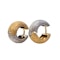 A 1980s Pair of Two Tone Frosted Earrings - image 2