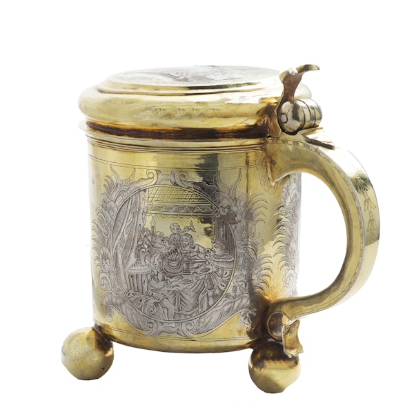 A Russian Silver Gilt Tankard, Moscow c.1745 - image 6