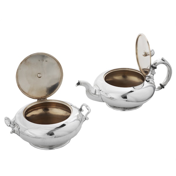 Russian Silver Tea Pot and Sugar Bowl, St. Petersburg, 1863 - image 2