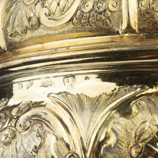 A Monumental 18th Century Russian Silver Gilt Cup & Cover, Moscow, 1749. - image 4