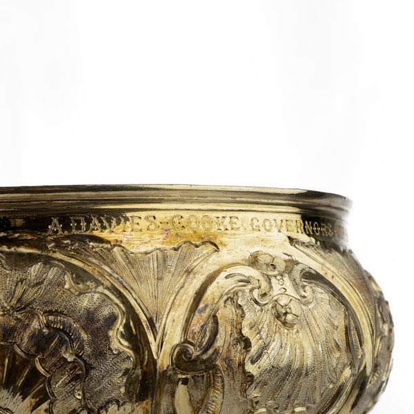 A Monumental 18th Century Russian Silver Gilt Cup & Cover, Moscow, 1749. - image 6
