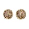 Vintage Earrings in a Textured 18 Karat Gold of Woven Design with Sapphires & Rubies, *Italian circa 1950. - image 4