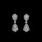 18K white gold 2.48ct Diamond Drop Earrings - image 1