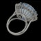 Platinum 21.82ct Natural Aquamarine and 2.00ct Diamond Ring - image 2