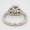 Emerald cut  diamond ring of 2.02 ct with 3 diamond  baguettes each side. Certificated - image 4