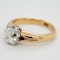 Gold diamond solitaire ring 2.86 ct - image 3