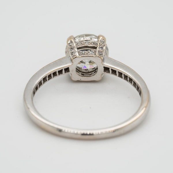 Diamond solitaire Ring . 1.20 ct est. centre diamond - image 4