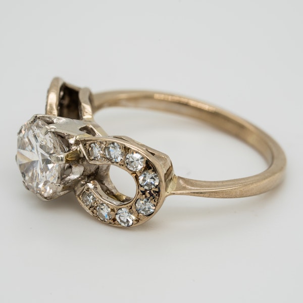 Diamond solitaire ring. Centre stone 1.10 ct est. - image 3