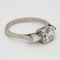Art Deco diamond ring, asscher cut , 1 .25 ct est. centre with diamond shoulders - image 2