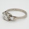 Art Deco diamond ring, asscher cut , 1 .25 ct est. centre with diamond shoulders - image 3