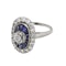 18K white gold 1.00ct Natural Blue Sapphire and 1.25ct Diamond Ring - image 4