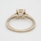 Diamond asscher cut solitaire ring with tapered  baguette shoulders - image 4