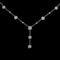 18K White Gold 3.50ct Diamond Necklace - image 1